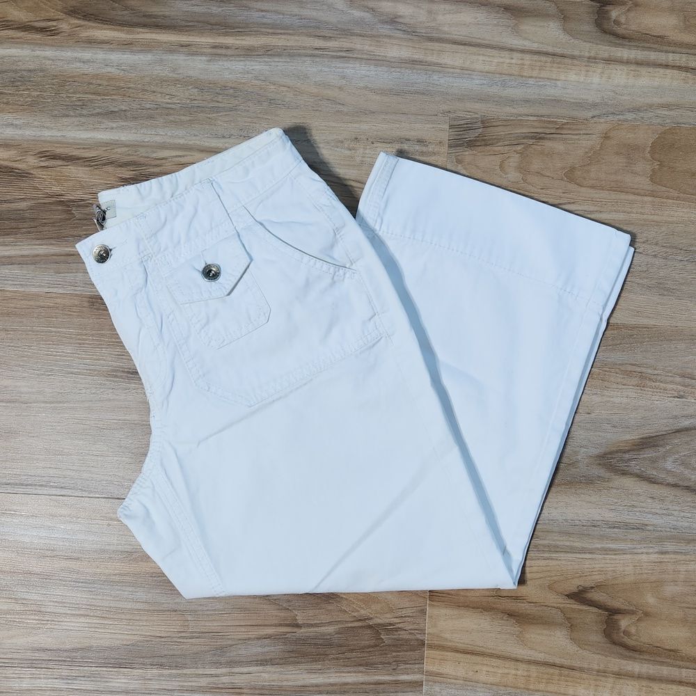 ☔️💜Vintage Banana Republic White Capri Pants Size 6
